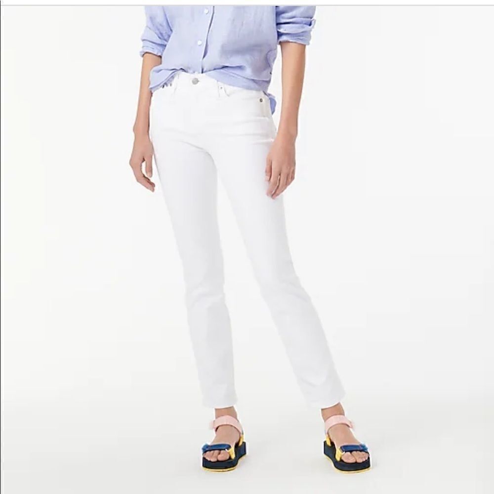 *J.Crew 9" vintage slim straight jean in white
